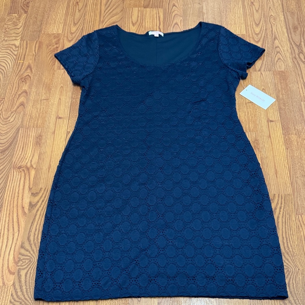 Isaac Mizrahi Navy Blue Lace Dress